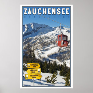 Skigebiet Zauchensee Poster