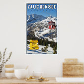 Skigebiet Zauchensee Poster (Küche)