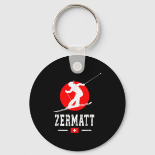 Skigebiet Zermatt Alpen Schweizer Berge Schweiz Schlüsselanhänger
