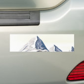 Skigebirge Autoaufkleber (Auf Auto)