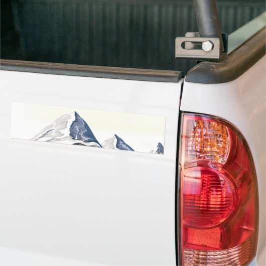 Skigebirge Autoaufkleber (Auf Lkw)