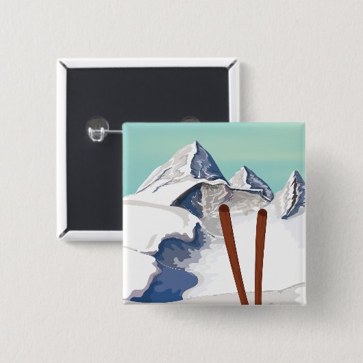 Skigebirge Button (Vorne & Hinten)