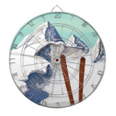 Skigebirge Dartscheibe (vorne)