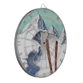 Skigebirge Dartscheibe (Vorderseite Links)