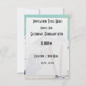 Skigebirge Einladung (Rückseite)