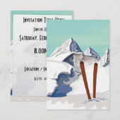 Skigebirge Einladung (Vorne/Hinten)