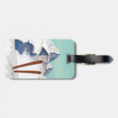 Skigebirge Gepäckanhänger (Rückseite horizontal)