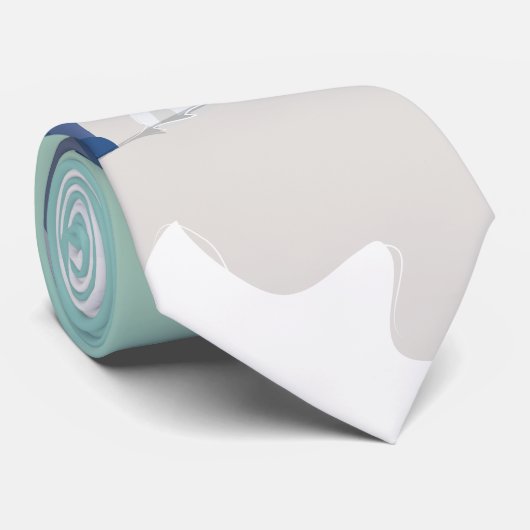 Skigebirge Krawatte (Gerollt)