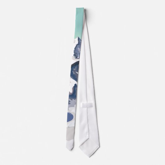 Skigebirge Krawatte (Rückseite)