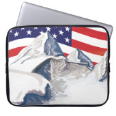 Skigebirge Laptopschutzhülle (Vorderseite)