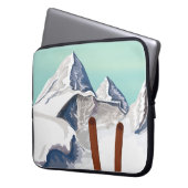 Skigebirge Laptopschutzhülle (Vorderseite Links)