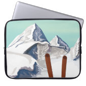 Skigebirge Laptopschutzhülle (Vorderseite)