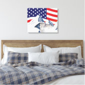 Skigebirge Leinwanddruck (Insitu (Schlafzimmer))