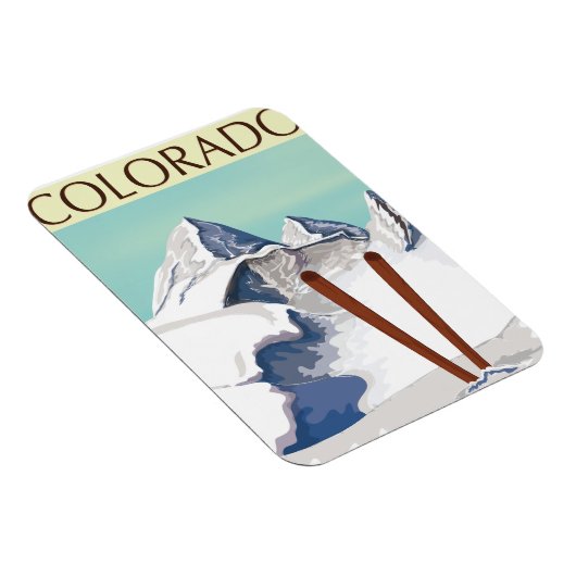 Skigebirge Magnet (Rechte Seite)