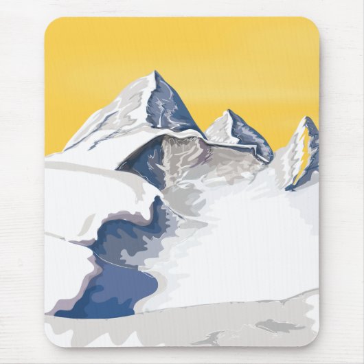 Skigebirge Mousepad (Vorne)