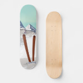 Skigebirge Skateboard (Vorderseite)