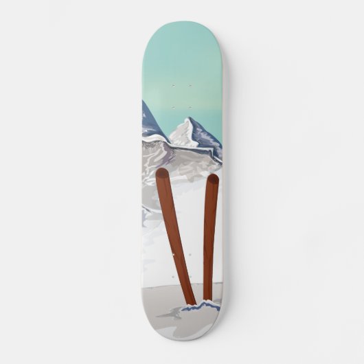 Skigebirge Skateboard (Vorderseite)