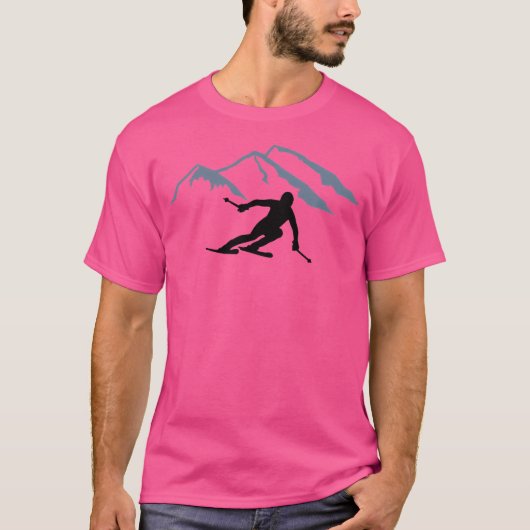 Skigebirge T-Shirt (Vorderseite)