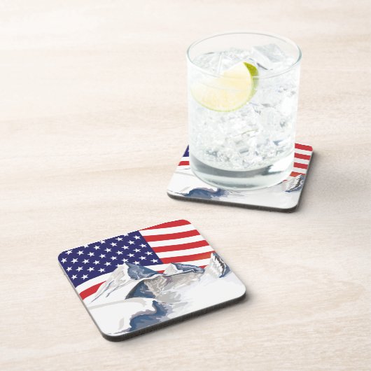 Skigebirge Untersetzer (Rechte Seite)