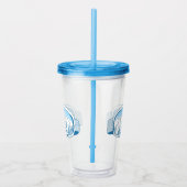 Skigelände Acryltrinkbecher (Rechts)