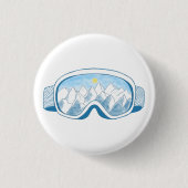 Skigelände Button (Vorderseite)