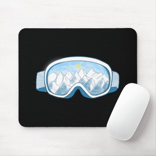 Skigelände Mousepad (Mit Mouse)