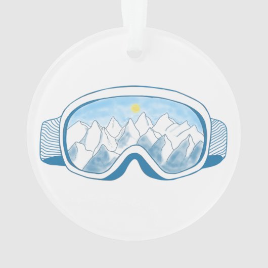 Skigelände Ornament (Rückseite)