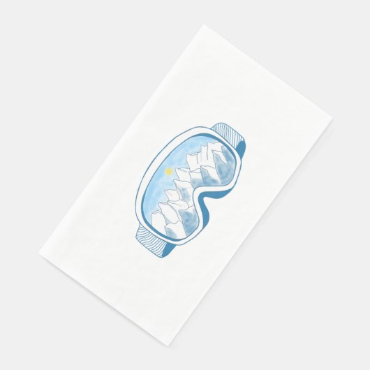 Skigelände Serviette (Ecke)