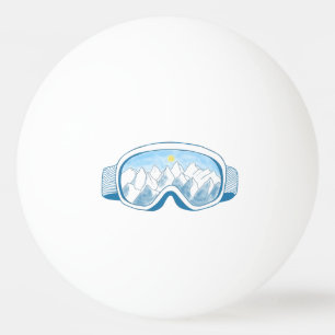 Skigelände Tischtennisball