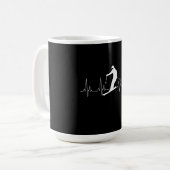 Skigeschenk für Skifahrer Kaffeetasse (Vorderseite Links)