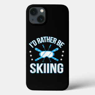 Skigeschenk Ich würde lieber Skifahren Case-Mate iPhone Hülle