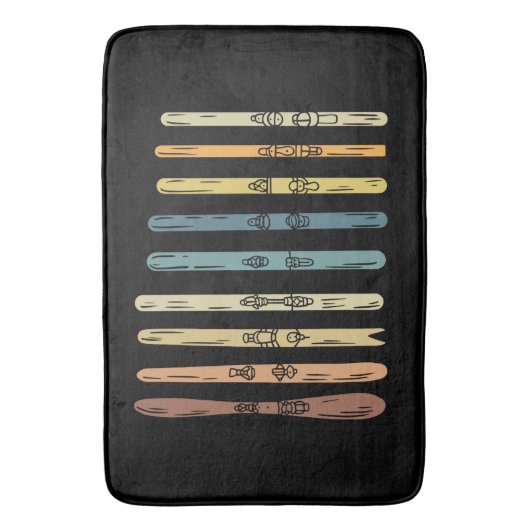 Skigeschenke Badematte (Vorderseite Vertikal)