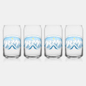 Skiggles Berg Reflektion Sky Blau Set 4 Dosenglas (Hinten)