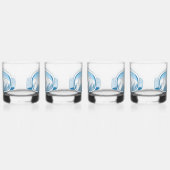 Skiggles Berg Reflektion Sky Blau Set 4 Whiskyglas (Links)