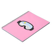 Skiggles Bergansicht Abbildung Rosa Notizblock (Linke Seite)