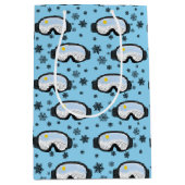 Skiggles Bergblick Schneeflocken Illustration Mittlere Geschenktüte (Vorderseite)