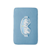 Skiggles Berge Spiegelungen Illustration Badematte (Vorderseite Vertikal)