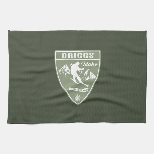 Skigleiche Idaho Geschirrtuch (Horizontal)