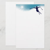 Skihang Briefpapier (Vorne/Hinten)
