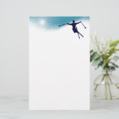 Skihang Briefpapier (Stehend Vorderseite)