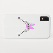 Skihasen mit Skistöcken Case-Mate iPhone Hülle (Rückseite (Horizontal))