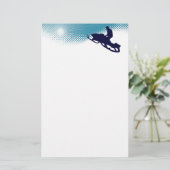 Skihöhe Briefpapier (Stehend Vorderseite)