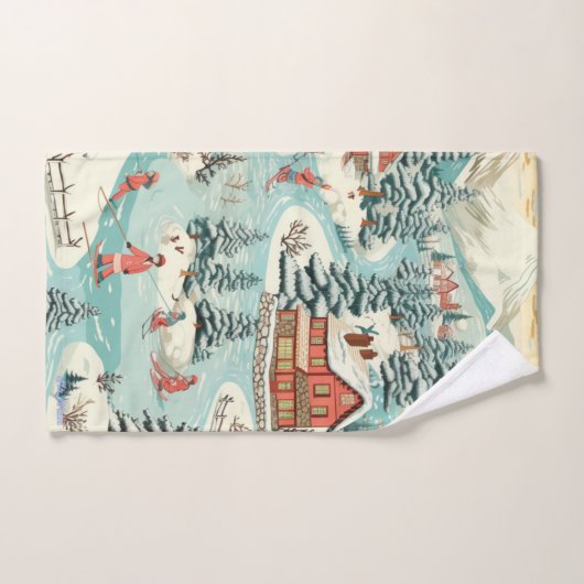 Skihütte Bad Handtücher Set (Handtuch)