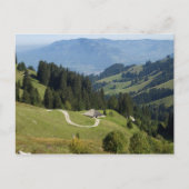 Skihütten in der Schweiz Postkarte (Vorderseite)