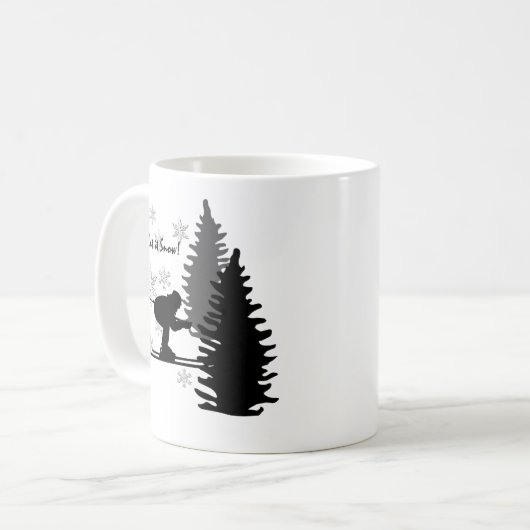 Skiier It Snow Kaffeetasse (Vorderseite Links)