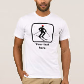 Skiier-Logo — individuell anpassbar T-Shirt (Vorderseite)