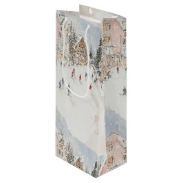 skiiers 2 geschenktüte für weinflaschen