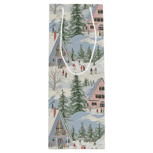 skiiers 4 geschenktüte für weinflaschen (Vorderseite)