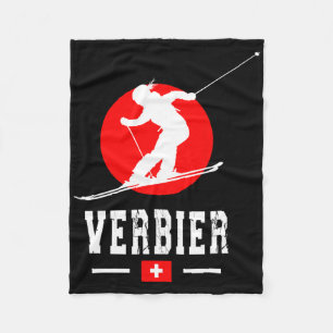 Skiigebiet Verbier Alpen Schweizer Berge Schweiz Fleecedecke