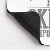 Skiing Art For Men Women Kids Winter Sport Ski Lov Mousepad (Ecke)